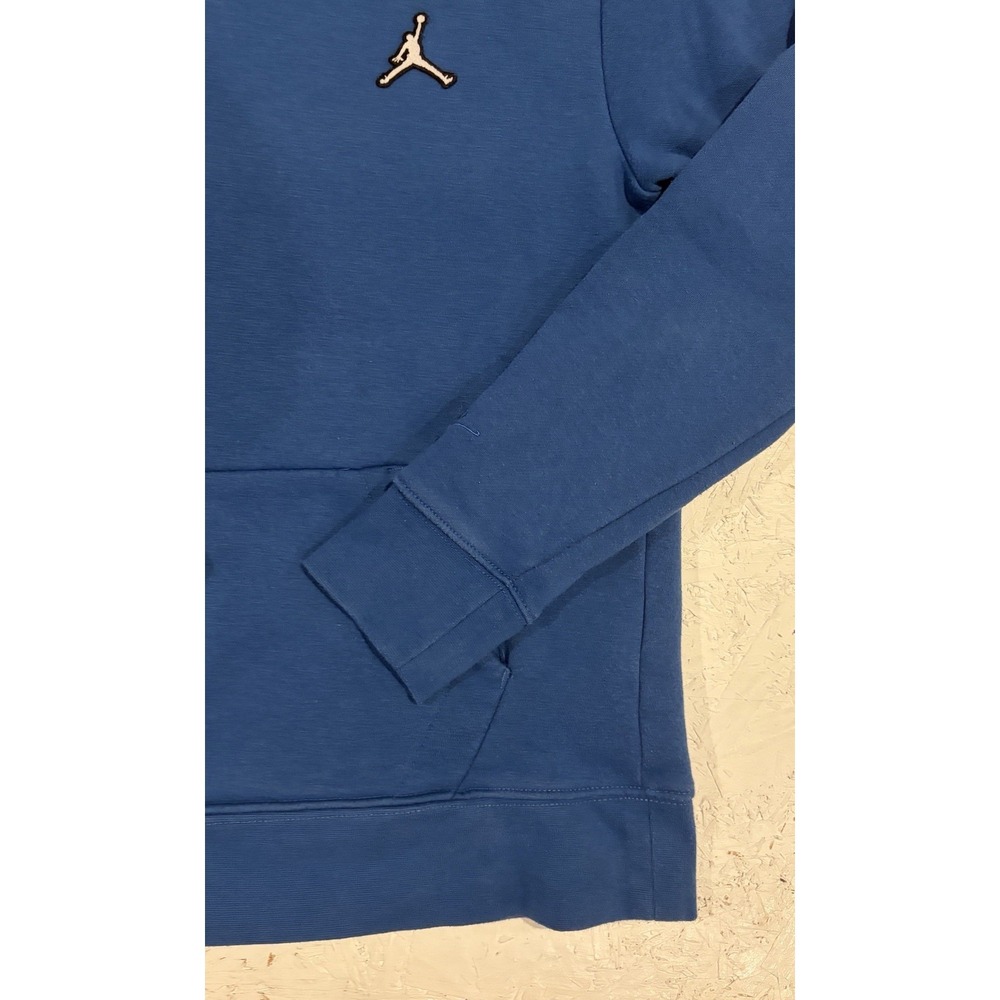 Jordan Hoodie Youth Large Blue Pullover Fleece Jumpman Logo Sweatshirt - Picture 2 of 9